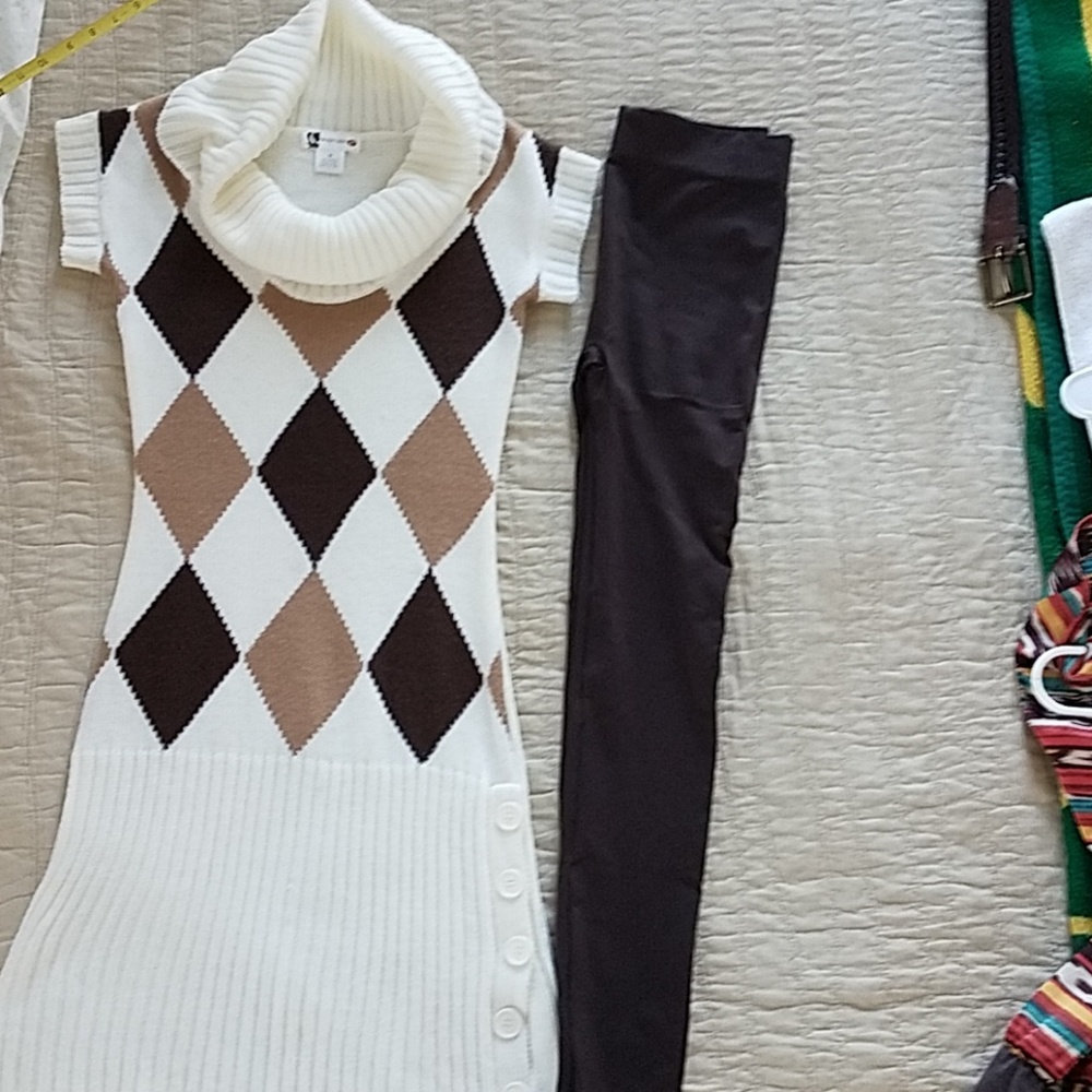 Dress with leggings